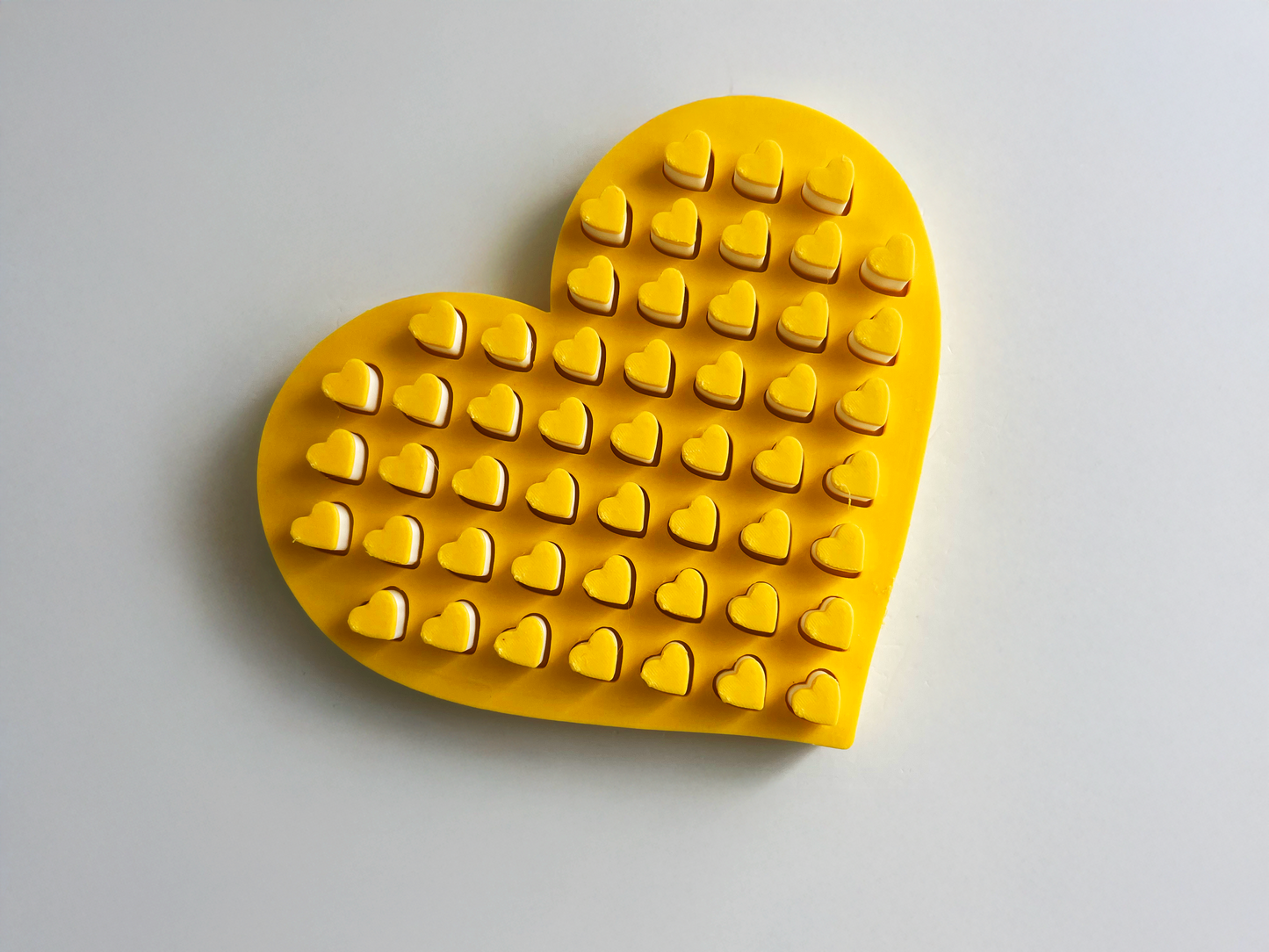 Mom’s Tactile Yellow Heart Fidget Toy for Pretend Loving Play