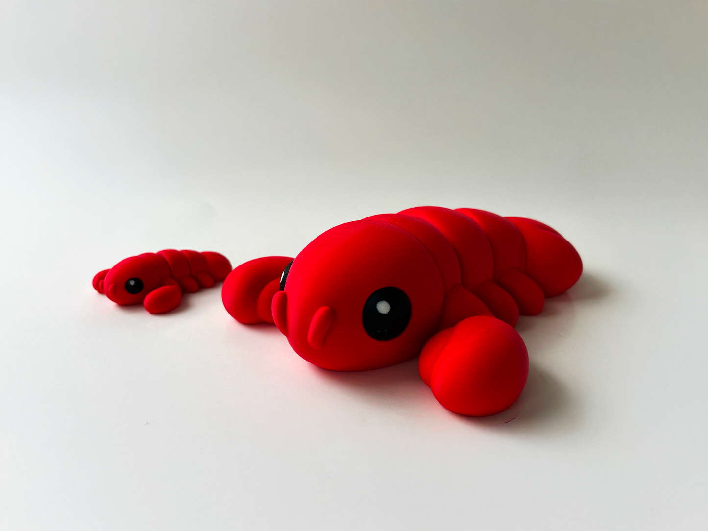 3D Printed Red Lobster Toy: Marine Animal Pretend Play