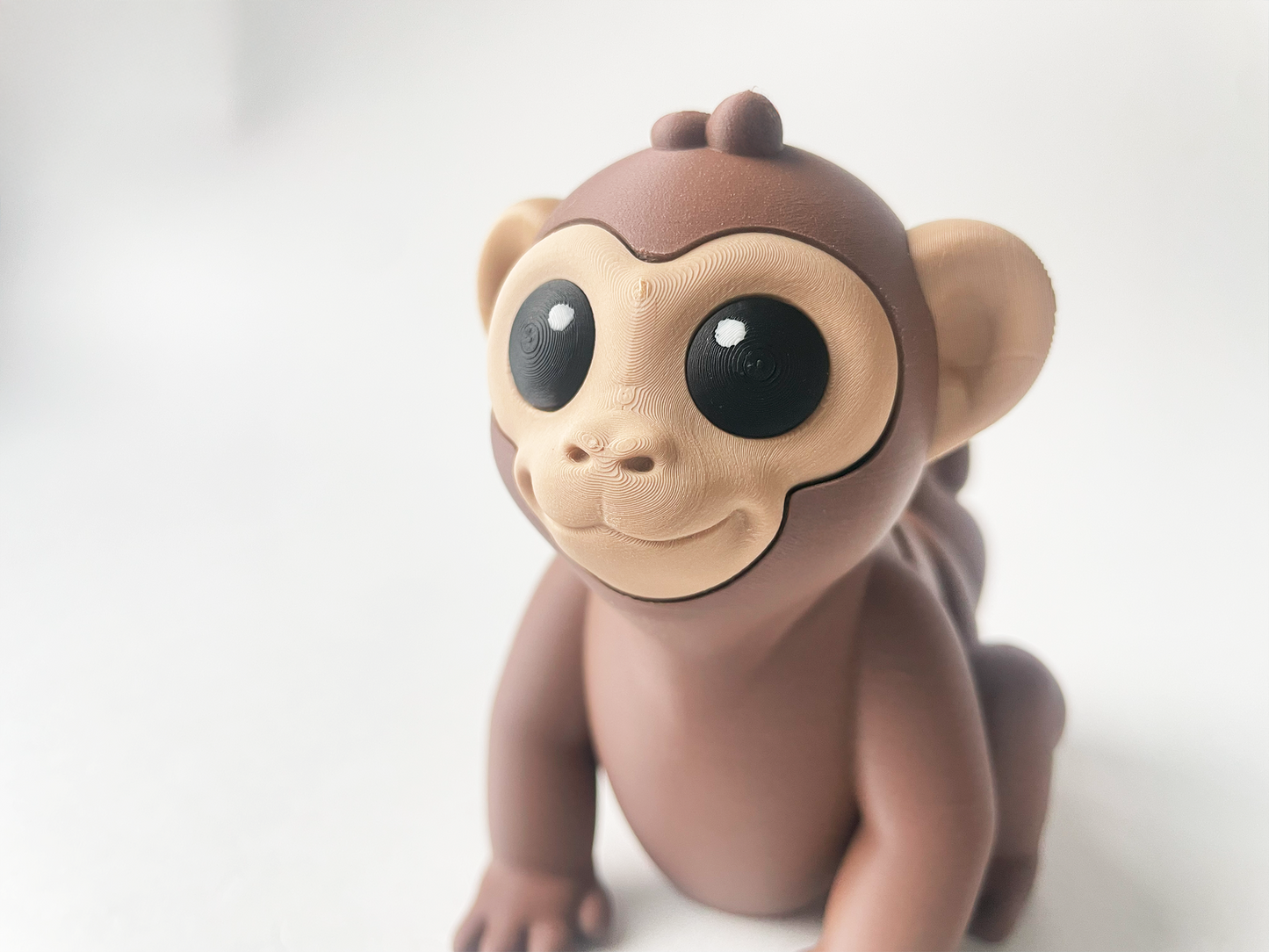 ZOU's Crazy Monkey Fidget Toy - High-Quality 3D-Printed Articulated Buddy with Tiki-Taka Noise for Indoor and Outdoor Play & Stress Relief