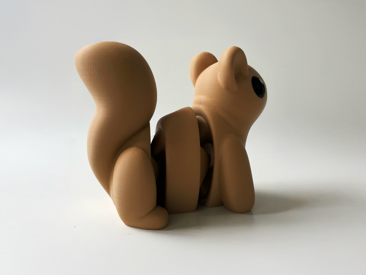 Latte Squirrel Toy: 3D Printed Woodland Animal Figure