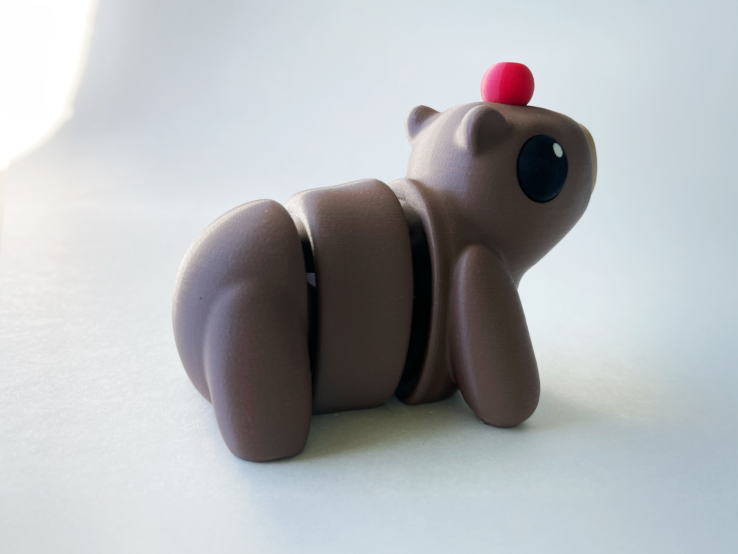 Chocolate Brown Capybara Fidget Toy for Pretend Play and STEM Learning for Kids