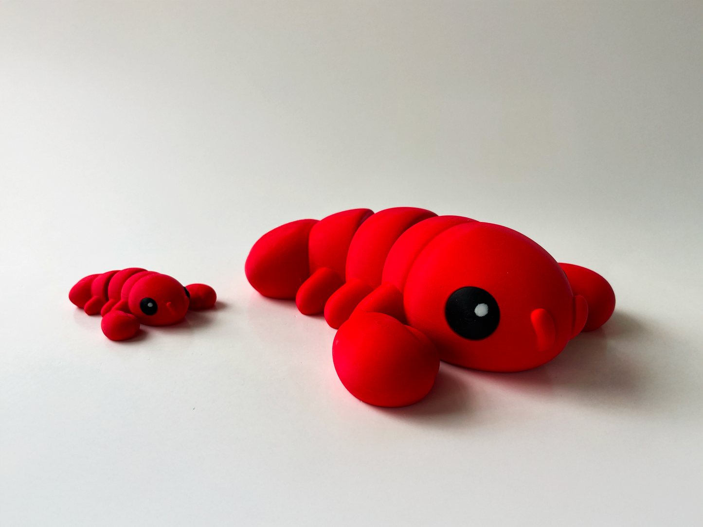 3D Printed Red Lobster Toy: Marine Animal Pretend Play