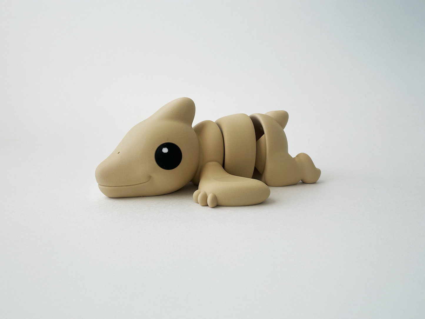 Zou's Solid Beige Pterodactyl Fidget Toy- - High-Quality 3D Printed Articulated Pterodactyl for Tabletop Tactile Play & Stress Relief