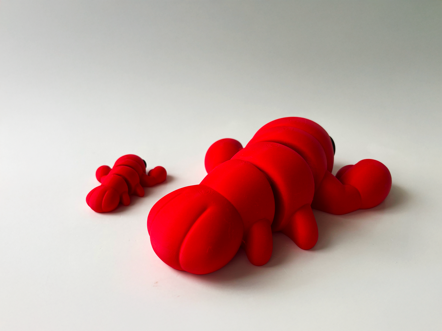 3D Printed Red Lobster Toy: Marine Animal Pretend Play