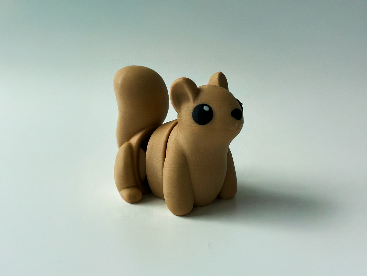Latte Squirrel Toy: 3D Printed Woodland Animal Figure