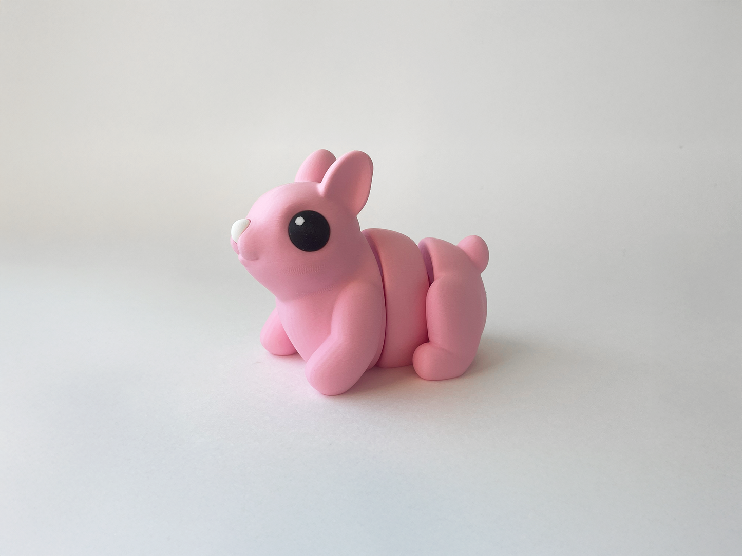 Easter's Pink Bunny Fidget Toy - Medium High-Quality 3D-Printed Articulated Buddy with Tiki-Taka Noise for Indoor and Outdoor Play & Stress Relief