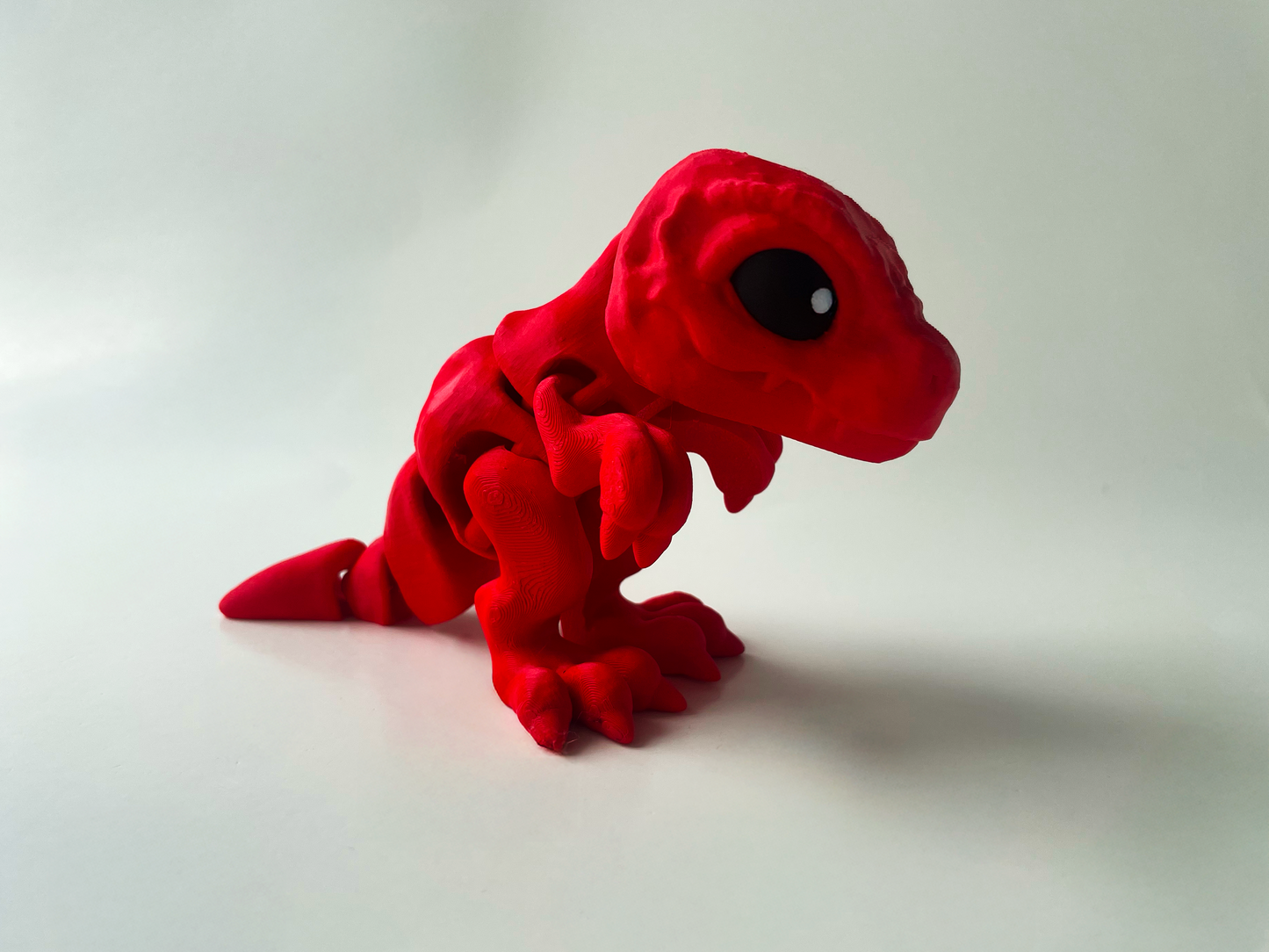 Big Red T-Rex: Posable 3D Printed Dinosaur by Cinderwing3D
