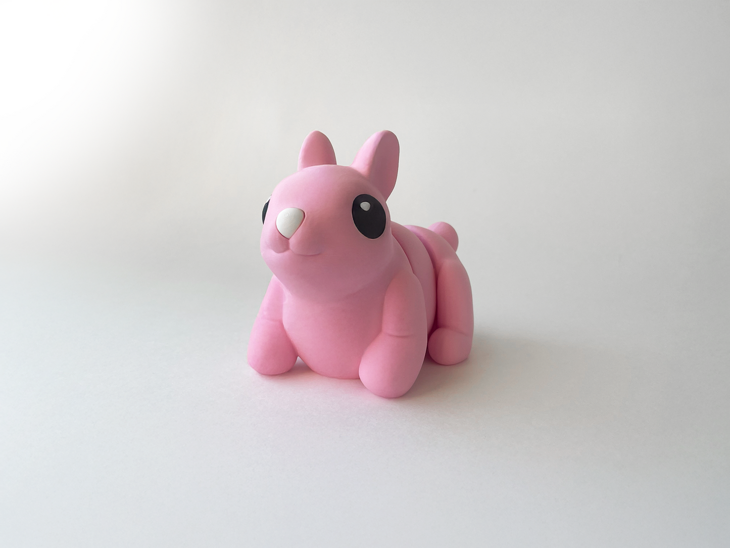 Easter's Pink Bunny Fidget Toy - Medium High-Quality 3D-Printed Articulated Buddy with Tiki-Taka Noise for Indoor and Outdoor Play & Stress Relief