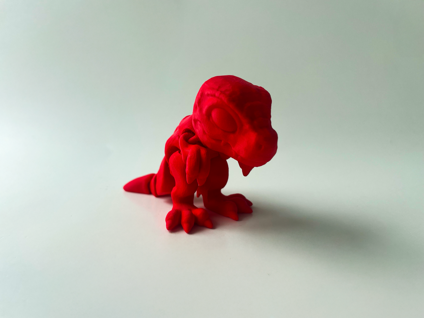 Big Red T-Rex: Posable 3D Printed Dinosaur by Cinderwing3D