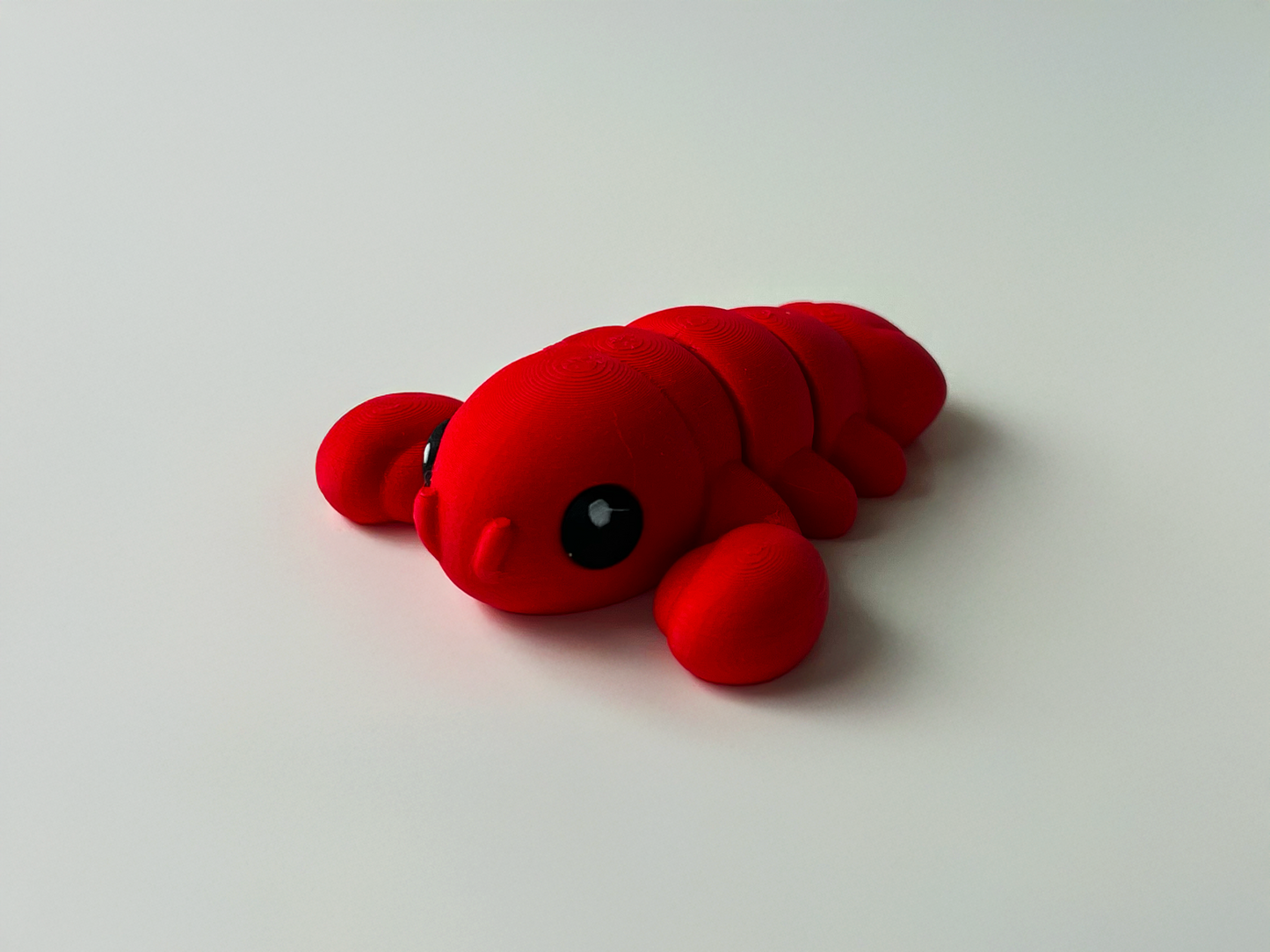 3D Printed Red Lobster Toy: Marine Animal Pretend Play