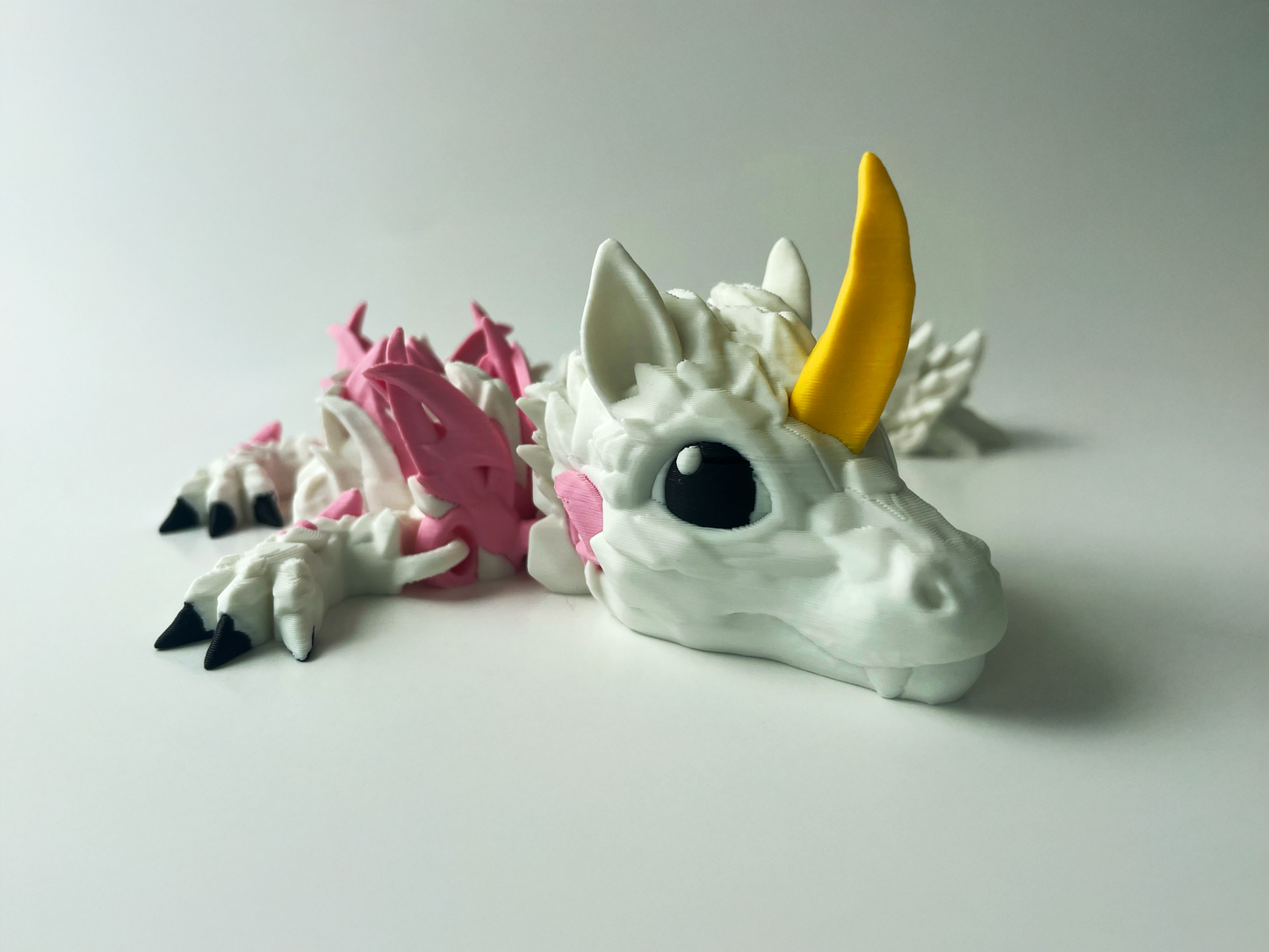 3D Printed Unicorn Dragon: Cinderwing3D Fantasy Creature