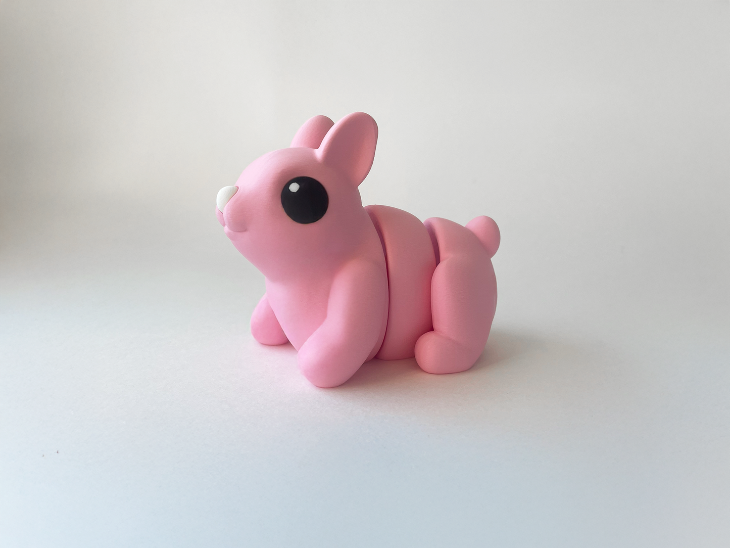 Easter's Pink Bunny Fidget Toy - Medium High-Quality 3D-Printed Articulated Buddy with Tiki-Taka Noise for Indoor and Outdoor Play & Stress Relief