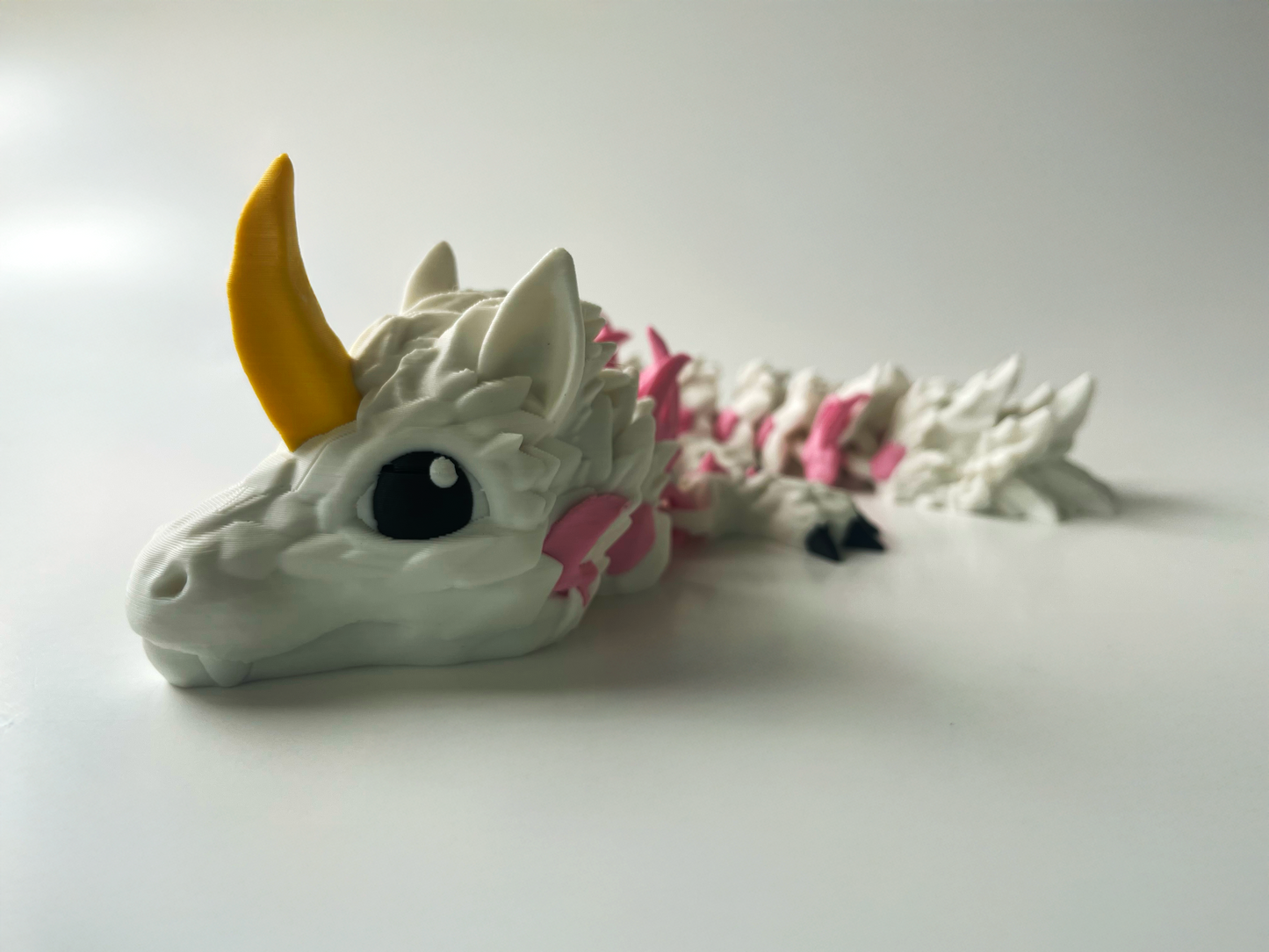 3D Printed Unicorn Dragon: Cinderwing3D Fantasy Creature