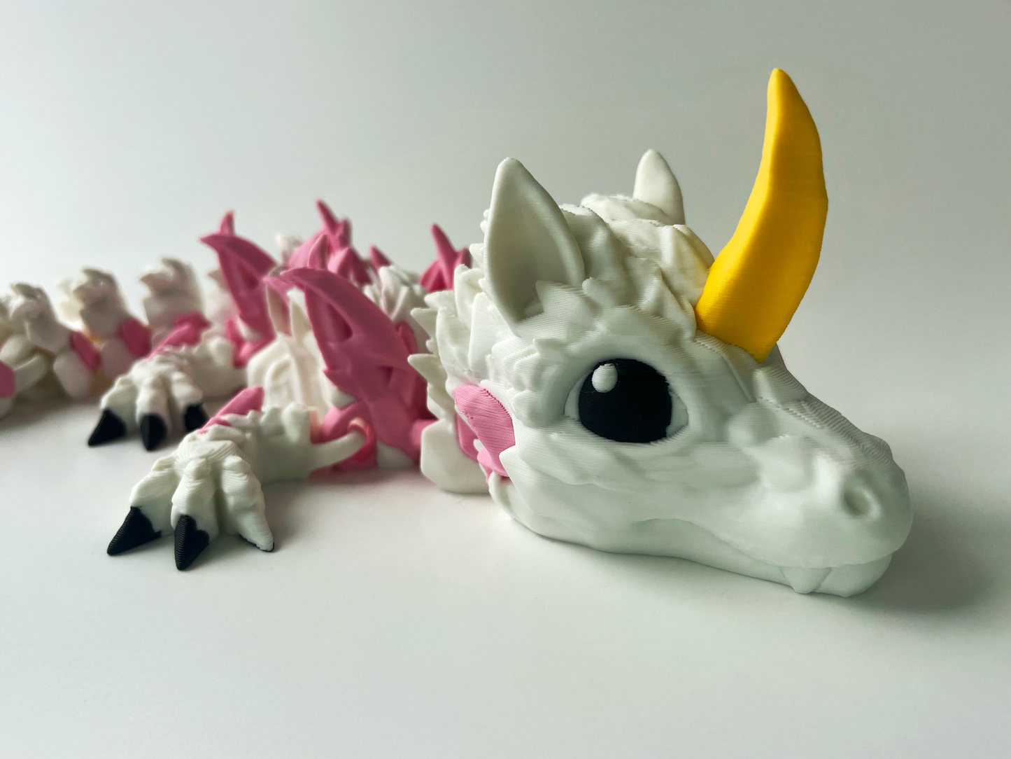 3D Printed Unicorn Dragon: Cinderwing3D Fantasy Creature