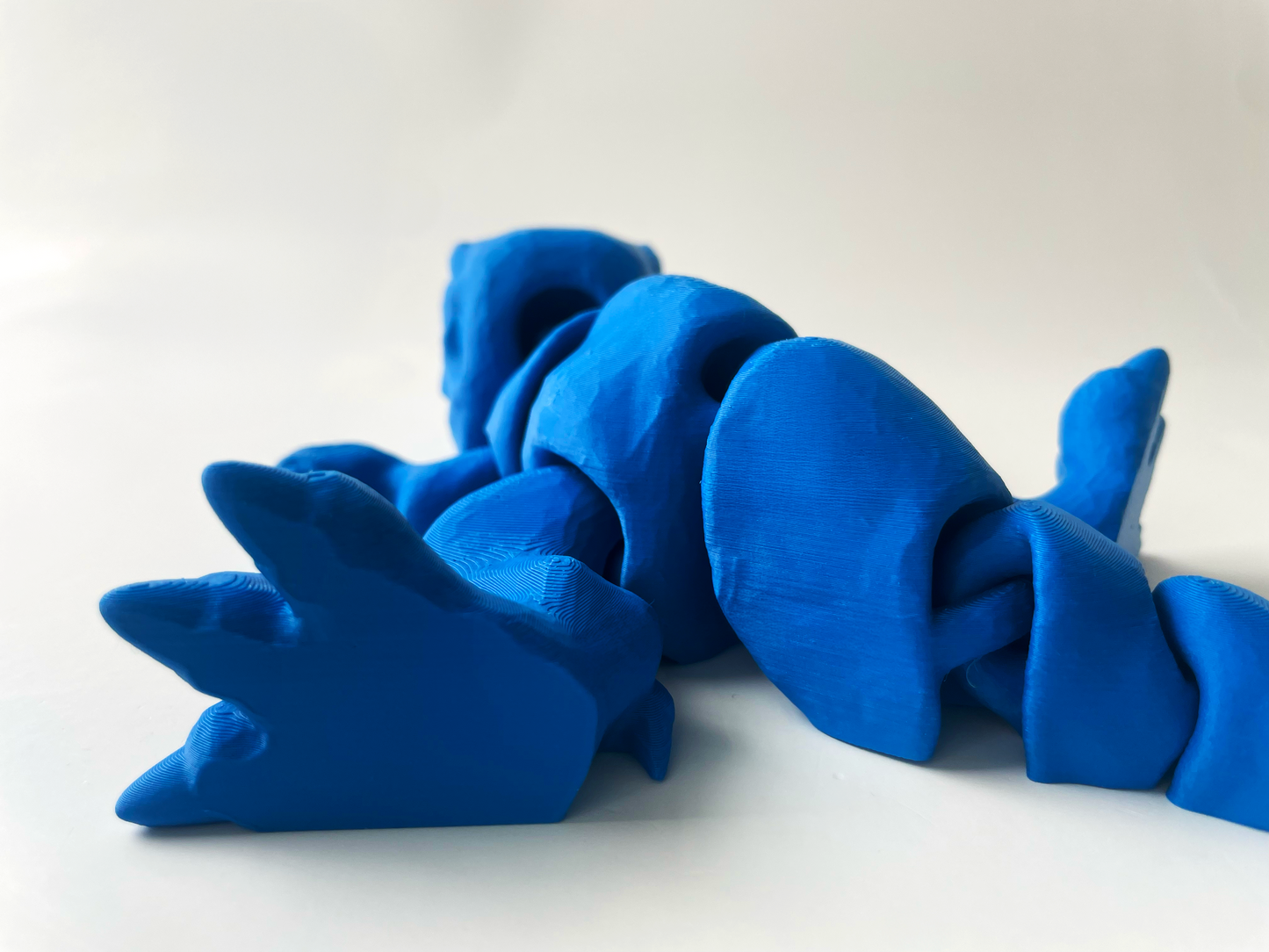 3D Printed Big Blue T-Rex: Posable Dinosaur Toy by Cinderwing3D