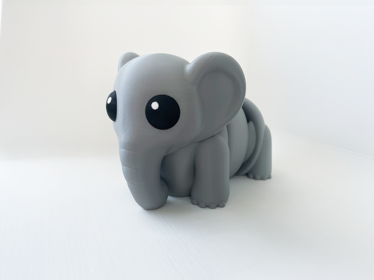 Benny's Chunky Elephant Fidget Toy- - High-Quality 3D Printed Articulated Elephant Buddy for Tabletop Tactile Play & Stress Relief