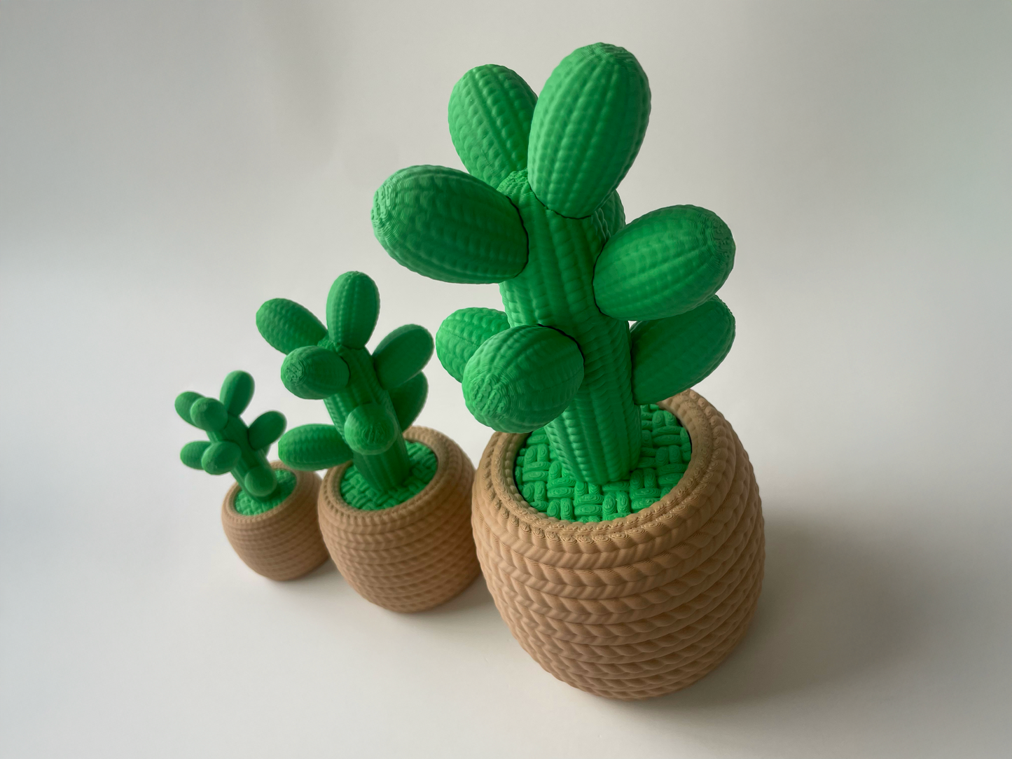 Cute Love Cactus Desktop Decor For Lovers and Friends