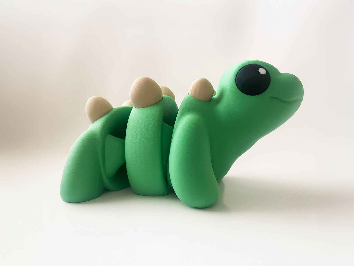 ZOU's BIG Green Stegosaurus Dino Fidget Toy - High-Quality 3D Printed Articulated Dinosaur for Indoor & Outdoor & Stress Relief Play