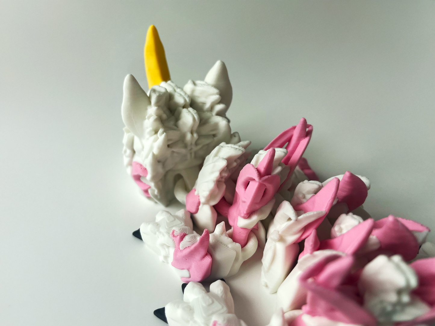 3D Printed Unicorn Dragon: Cinderwing3D Fantasy Creature