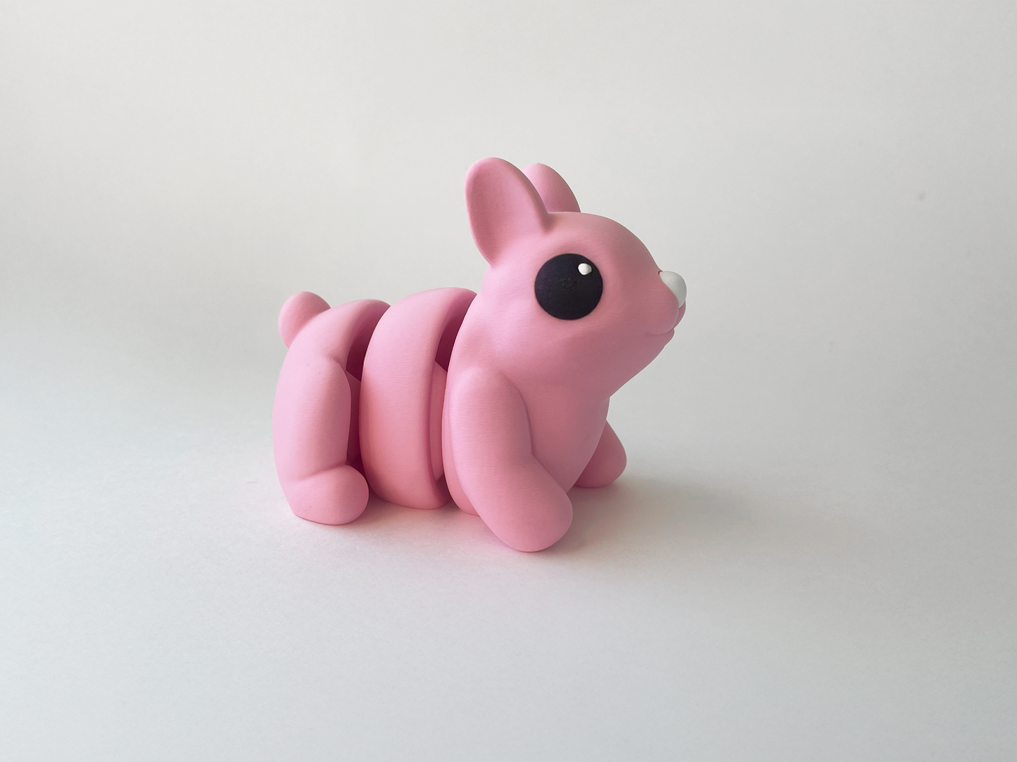 Easter's Pink Bunny Fidget Toy - Medium High-Quality 3D-Printed Articulated Buddy with Tiki-Taka Noise for Indoor and Outdoor Play & Stress Relief