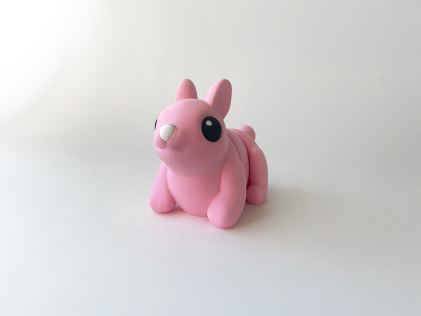 Easter's Pink Bunny Fidget Toy - Medium High-Quality 3D-Printed Articulated Buddy with Tiki-Taka Noise for Indoor and Outdoor Play & Stress Relief