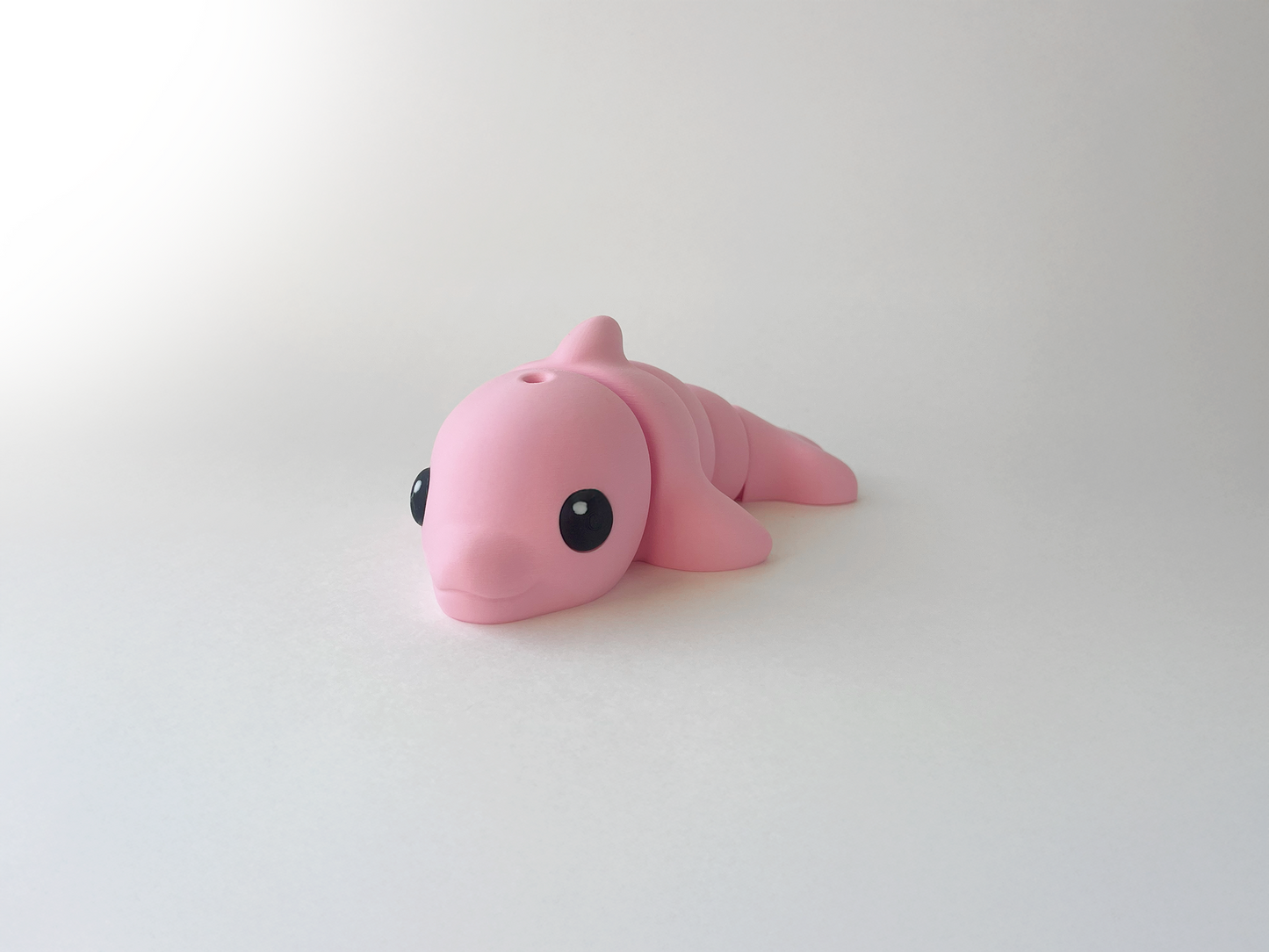 ZOU's Cute Pink Dolphin Fidget Toy - Medium High-Quality 3D-Printed Articulated Buddy with Tiki-Taka Noise for Indoor and Outdoor Play & Stress Relief