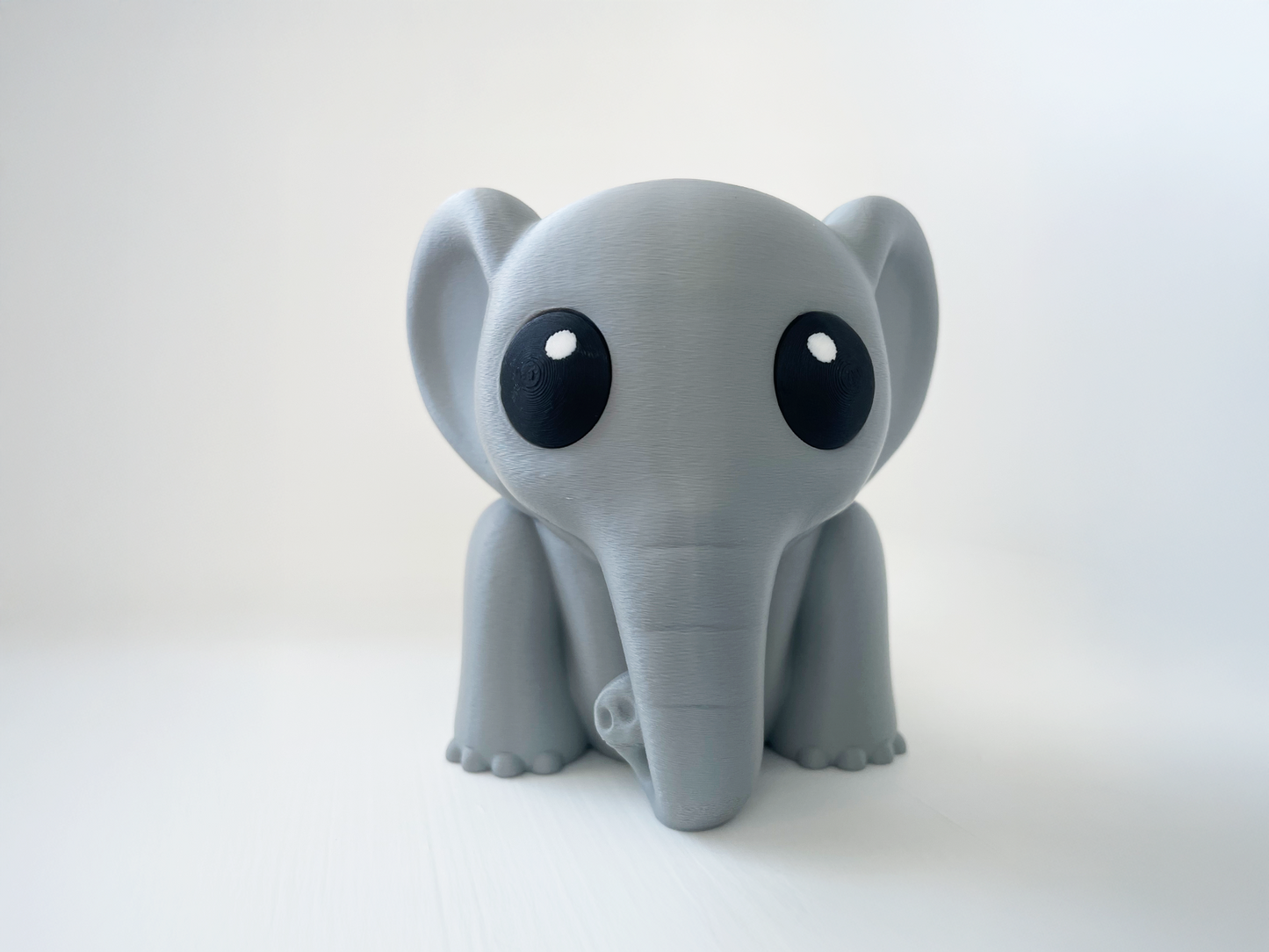 Benny's Chunky Elephant Fidget Toy- - High-Quality 3D Printed Articulated Elephant Buddy for Tabletop Tactile Play & Stress Relief