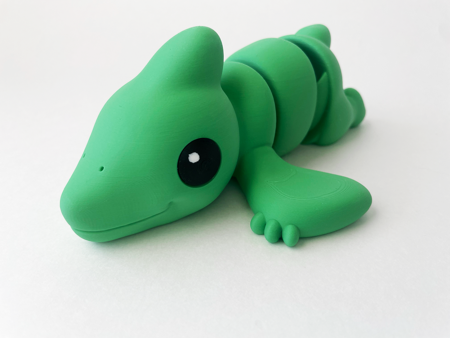 Zou's Large Green Pterodactyl Fidget Toy- - High-Quality 3D Printed Articulated Pterodactyl for Tabletop Tactile Play & Stress Relief