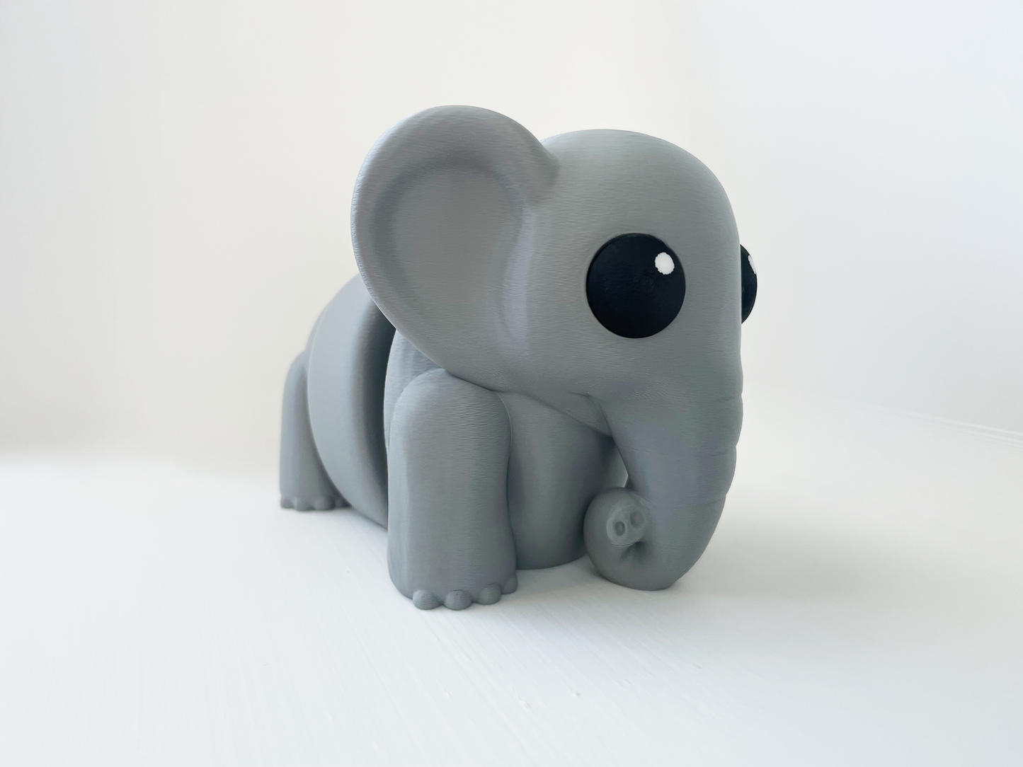 Benny's Chunky Elephant Fidget Toy- - High-Quality 3D Printed Articulated Elephant Buddy for Tabletop Tactile Play & Stress Relief