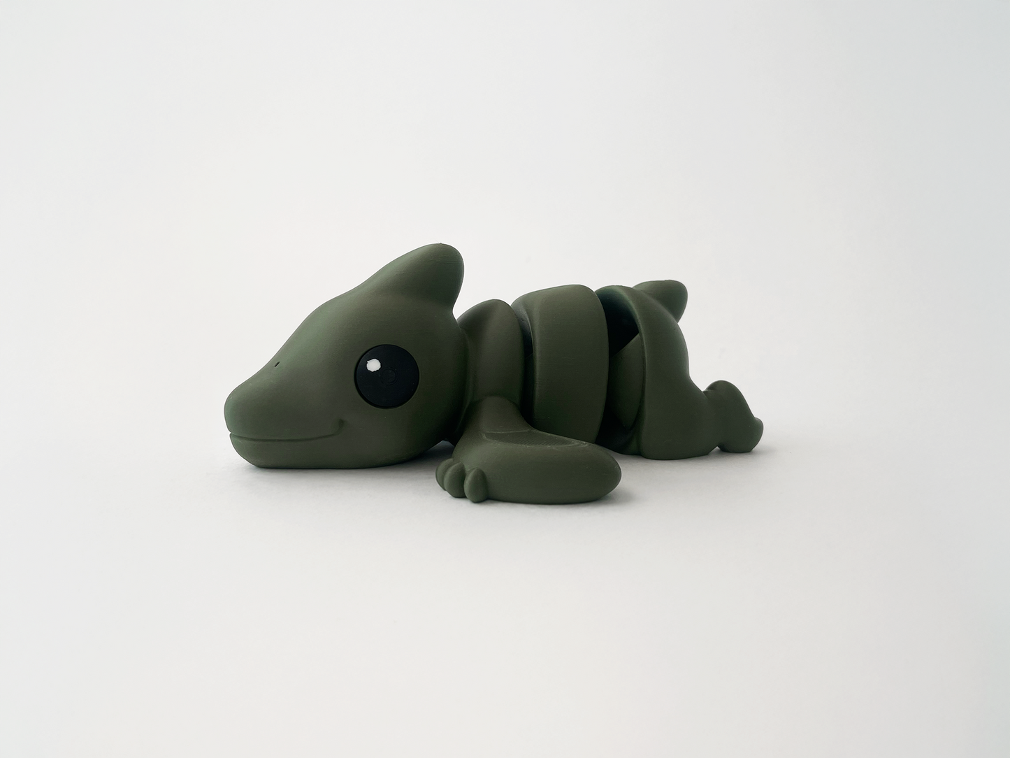 Zou's Dark Green Pterodactyl Fidget Toy- - High-Quality 3D Printed Articulated Pterodactyl for Tabletop Tactile Play & Stress Relief