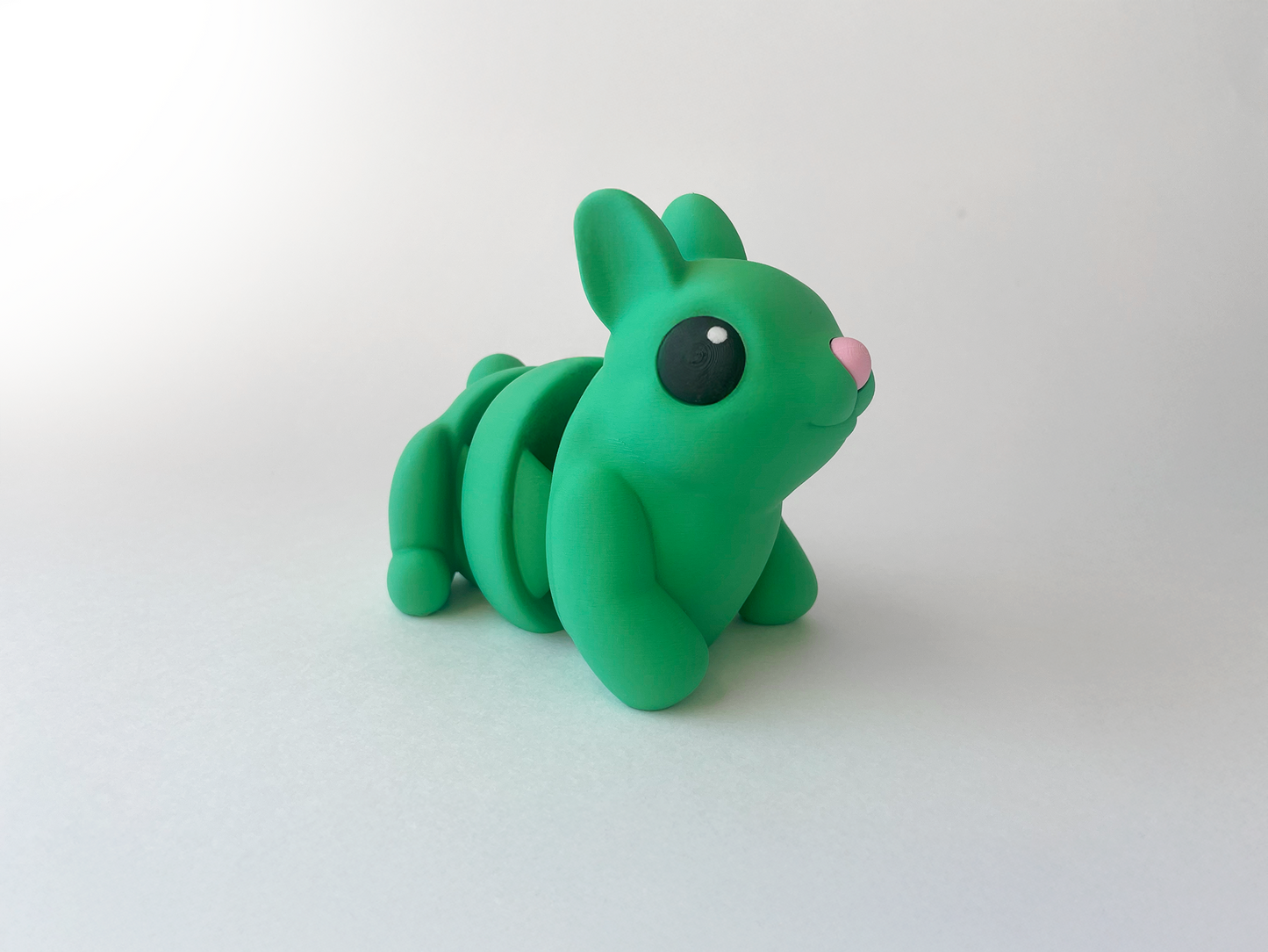 Easter's Green Bunny Fidget Toy - Medium High-Quality 3D-Printed Articulated Buddy with Tiki-Taka Noise for Indoor and Outdoor Play & Stress Relief
