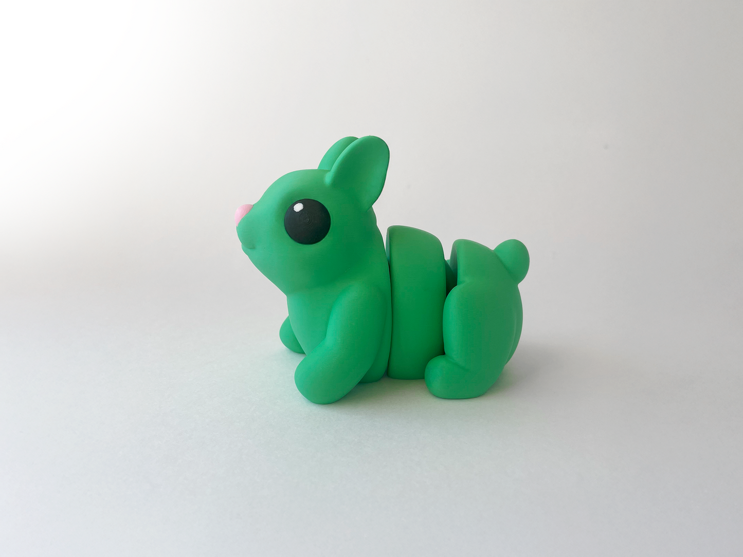 Easter's Green Bunny Fidget Toy - Medium High-Quality 3D-Printed Articulated Buddy with Tiki-Taka Noise for Indoor and Outdoor Play & Stress Relief