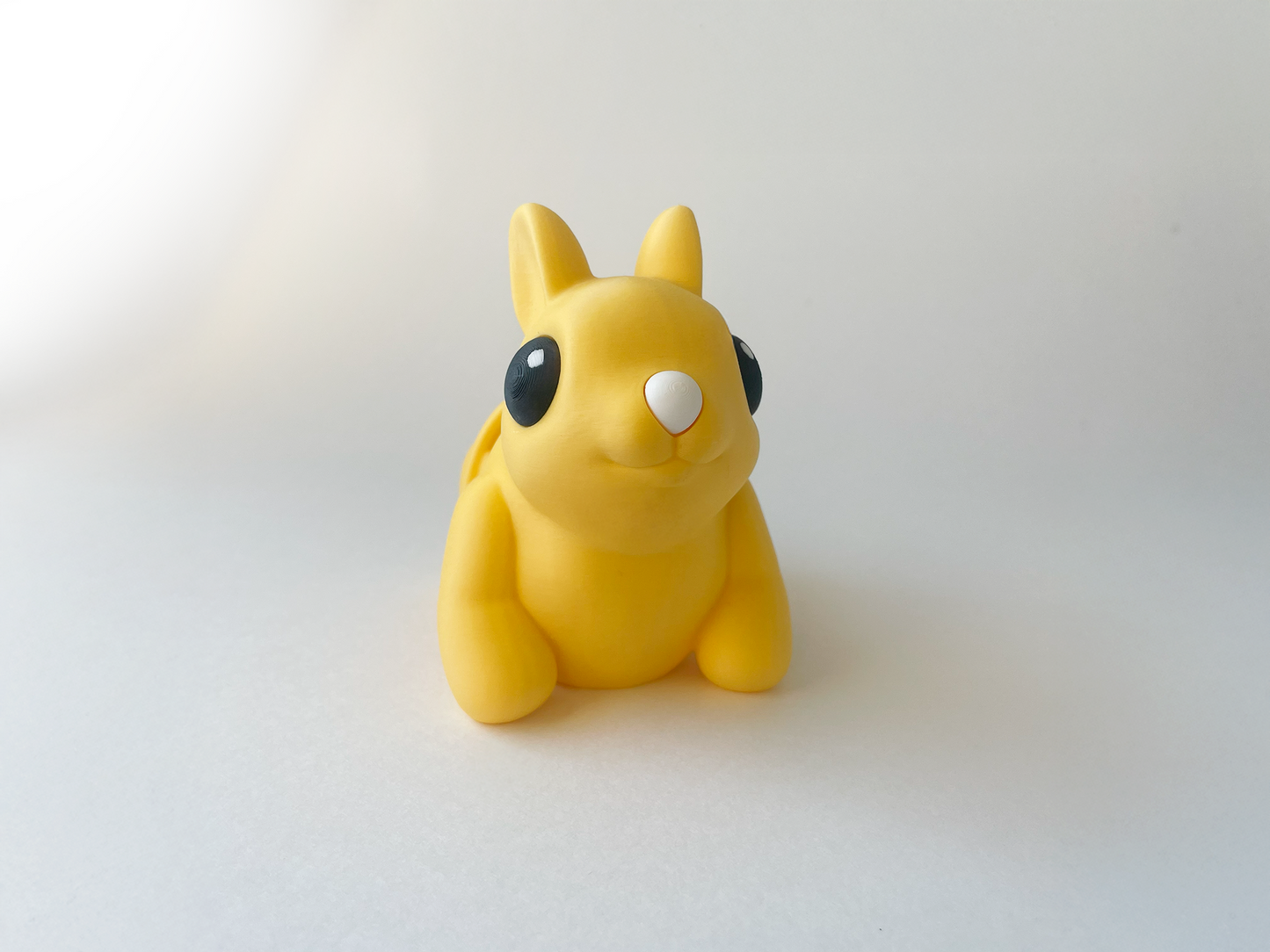 Easter's Yellow Bunny Fidget Toy - Medium High-Quality 3D-Printed Articulated Buddy with Tiki-Taka Noise for Indoor and Outdoor Play & Stress Relief