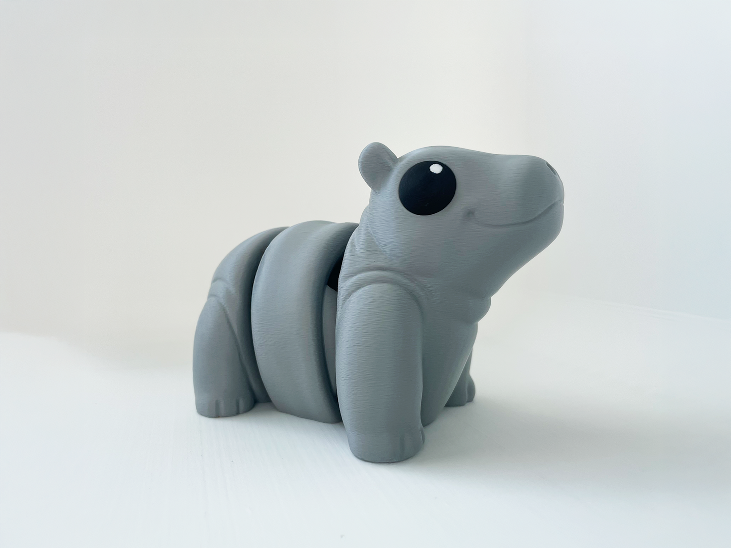 Benny's Chunky Hippo Fidget Toy- - High-Quality 3D Printed Articulated Hippopotamus for Tabletop Tactile Play & Stress Relief