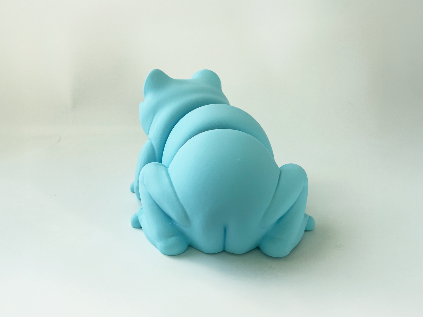 ZOU's BIG Blue Frog Fidget Toy - Large High-Quality 3D Printed Articulated Froggy for Indoor & Outdoor & Stress Relief Play