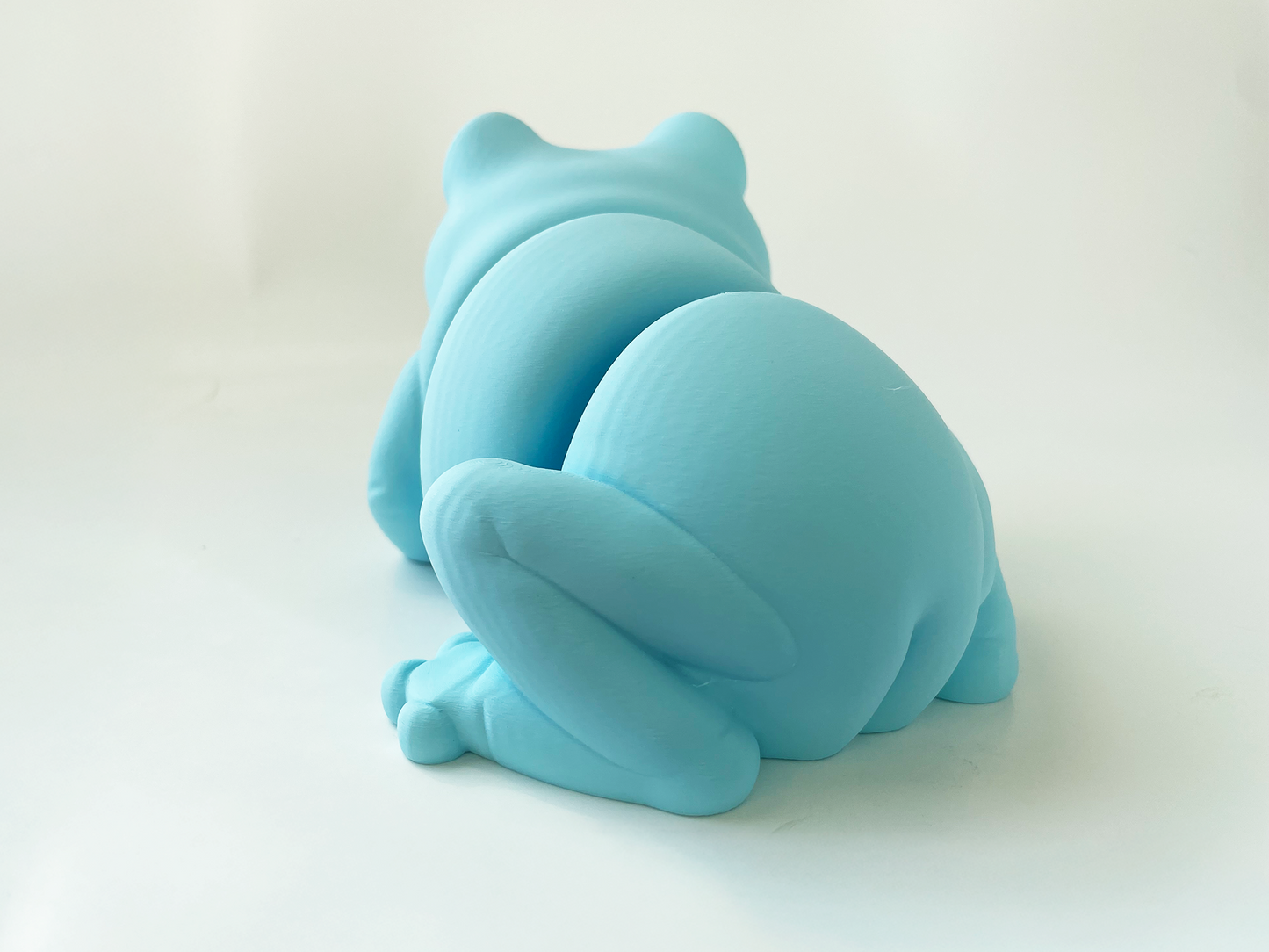 ZOU's BIG Blue Frog Fidget Toy - Large High-Quality 3D Printed Articulated Froggy for Indoor & Outdoor & Stress Relief Play