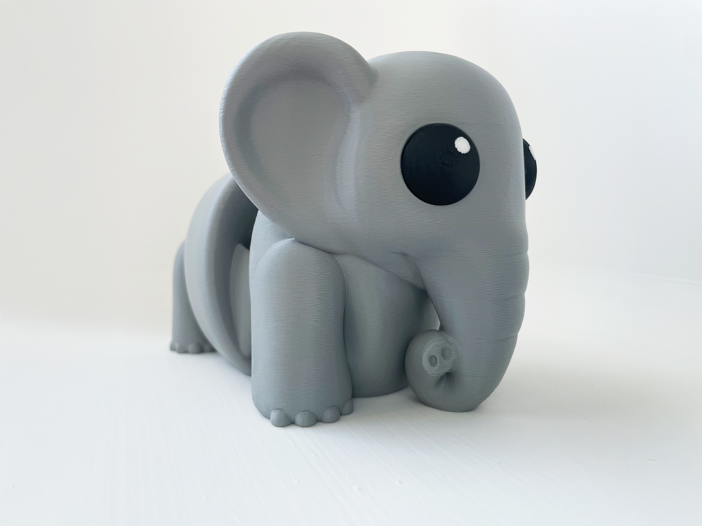Benny's Chunky Elephant Fidget Toy- - High-Quality 3D Printed Articulated Elephant Buddy for Tabletop Tactile Play & Stress Relief