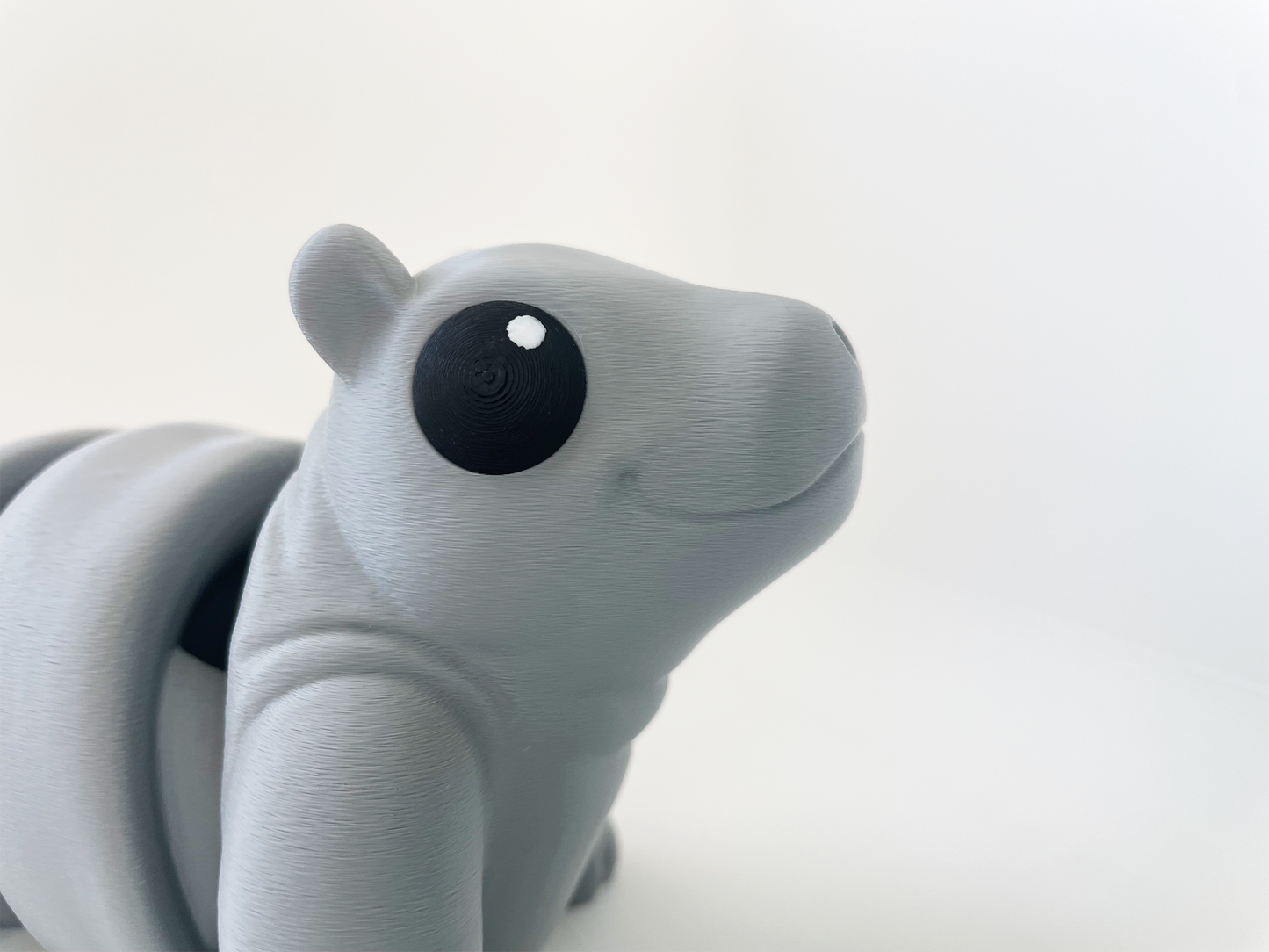 Benny's Chunky Hippo Fidget Toy- - High-Quality 3D Printed Articulated Hippopotamus for Tabletop Tactile Play & Stress Relief