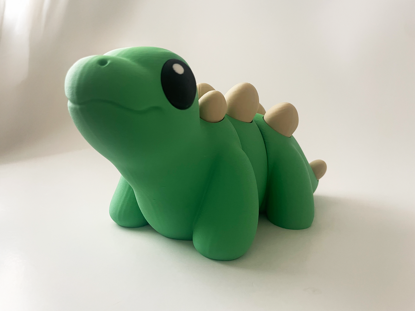 ZOU's BIG Green Stegosaurus Dino Fidget Toy - High-Quality 3D Printed Articulated Dinosaur for Indoor & Outdoor & Stress Relief Play