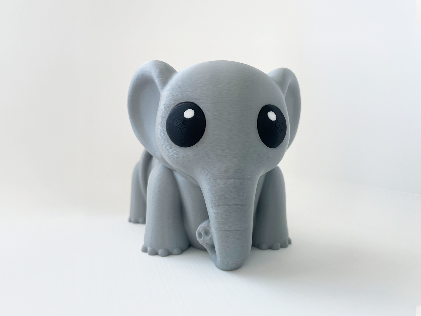 Benny's Chunky Elephant Fidget Toy- - High-Quality 3D Printed Articulated Elephant Buddy for Tabletop Tactile Play & Stress Relief
