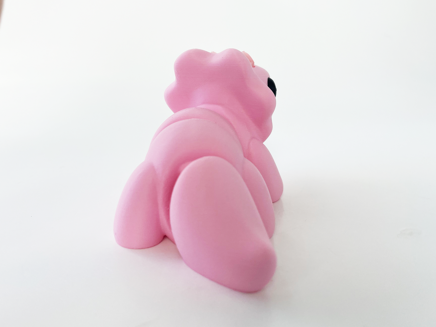 ZOU's Baby Pink Triceratops Dino Fidget Toy - High-Quality 3D Printed Articulated Dinosaur for Indoor & Outdoor & Stress Relief Play