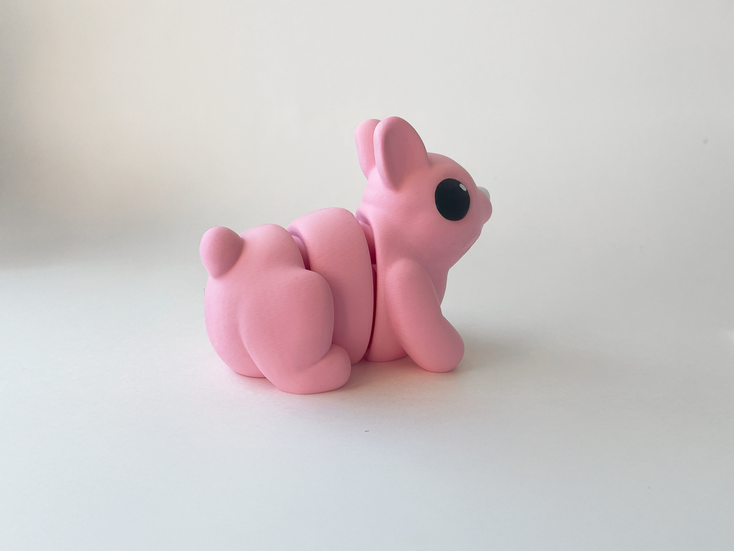 Easter's Pink Bunny Fidget Toy - Medium High-Quality 3D-Printed Articulated Buddy with Tiki-Taka Noise for Indoor and Outdoor Play & Stress Relief