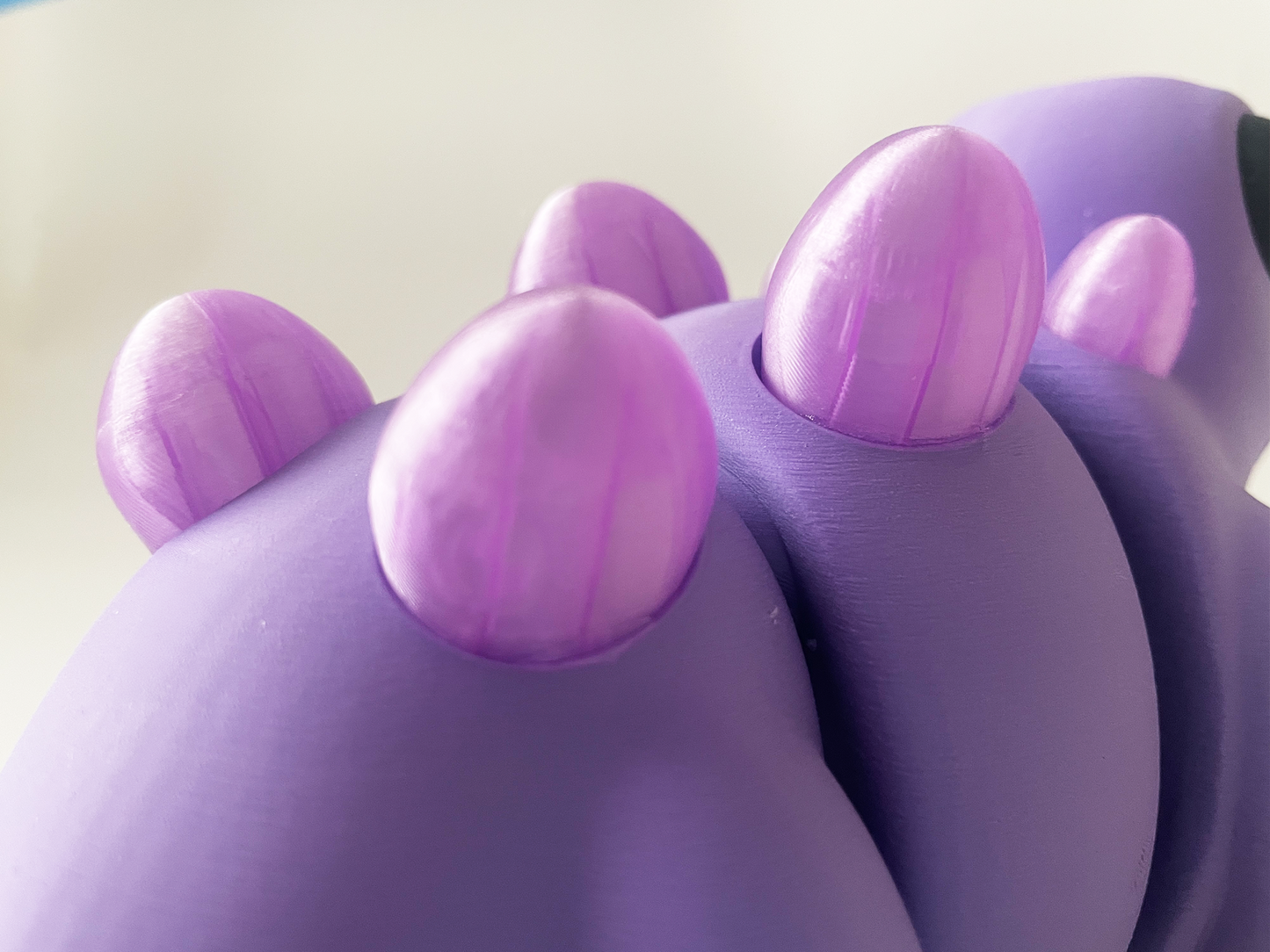 ZOU's BIG Purple Stegosaurus Dino Fidget Toy - High-Quality 3D Printed Articulated Dinosaur for Indoor & Outdoor & Stress Relief Play