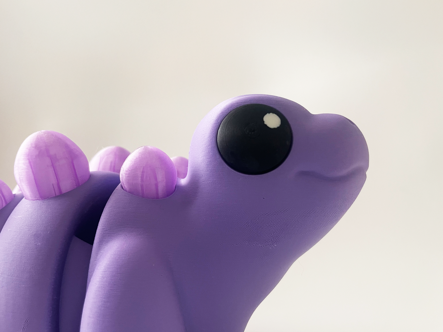 ZOU's BIG Purple Stegosaurus Dino Fidget Toy - High-Quality 3D Printed Articulated Dinosaur for Indoor & Outdoor & Stress Relief Play