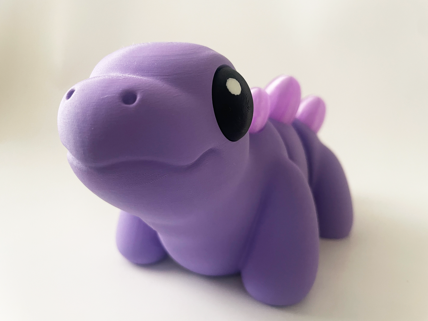 ZOU's BIG Purple Stegosaurus Dino Fidget Toy - High-Quality 3D Printed Articulated Dinosaur for Indoor & Outdoor & Stress Relief Play