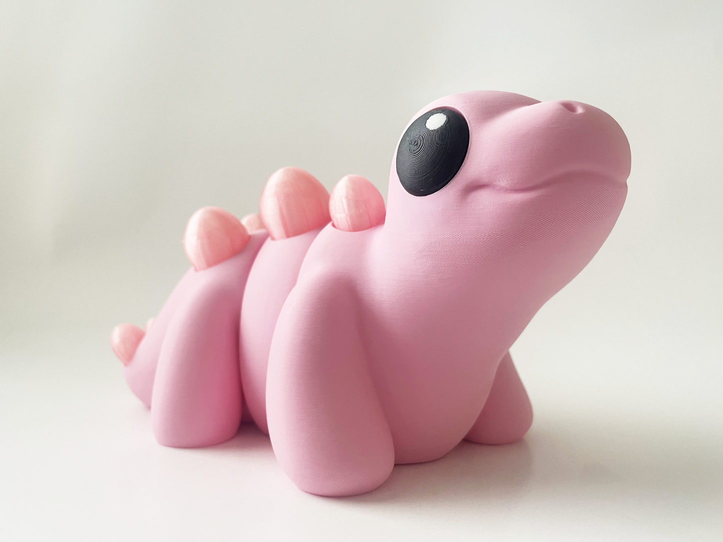ZOU's BIG Pink Stegosaurus Dino Fidget Toy - High-Quality 3D Printed Articulated Dinosaur for Indoor & Outdoor & Stress Relief Play