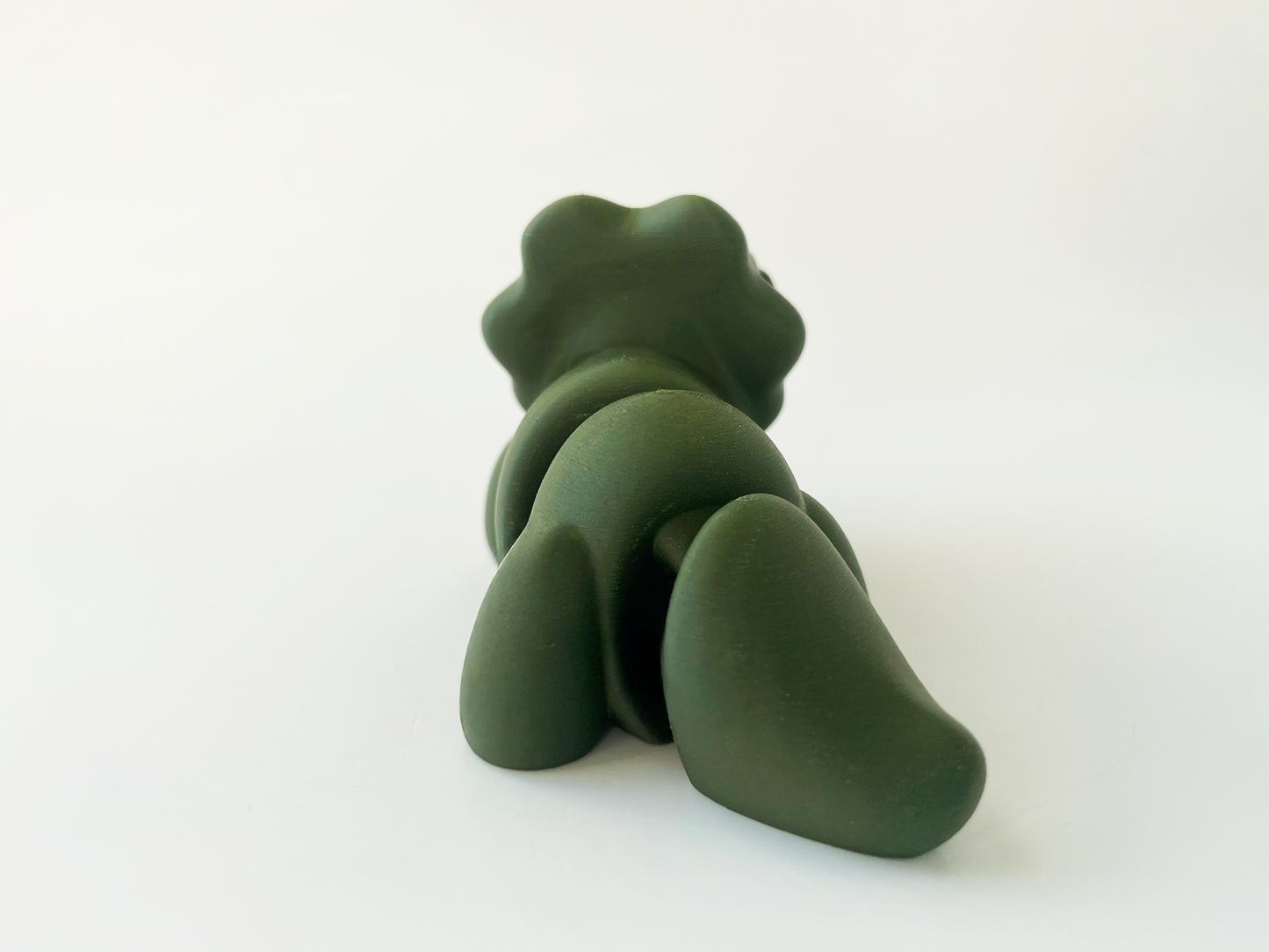 ZOU's Baby Dark Green Triceratops Dino Fidget Toy - High-Quality 3D Printed Articulated Dinosaur for Indoor & Outdoor & Stress Relief Play
