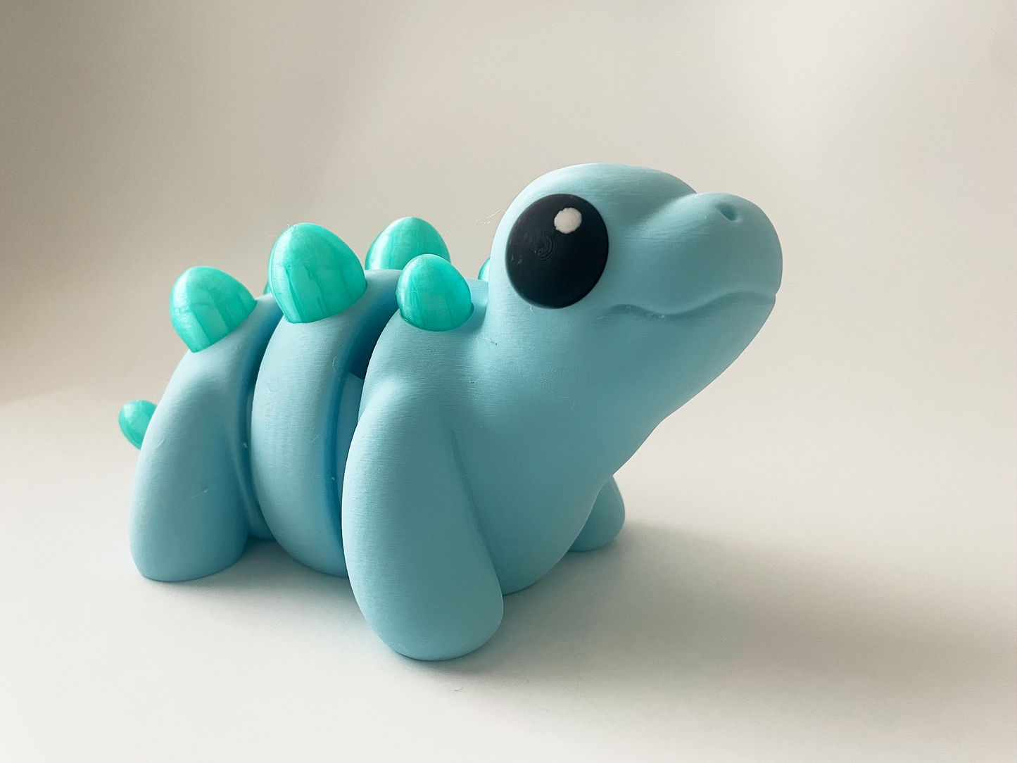 ZOU's BIG Blue Stegosaurus Dino Fidget Toy - High-Quality 3D Printed Articulated Dinosaur for Indoor & Outdoor & Stress Relief Play