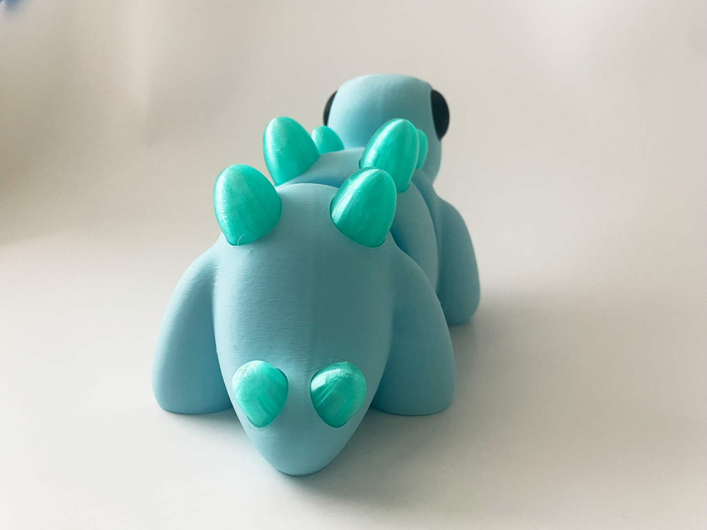 ZOU's BIG Blue Stegosaurus Dino Fidget Toy - High-Quality 3D Printed Articulated Dinosaur for Indoor & Outdoor & Stress Relief Play