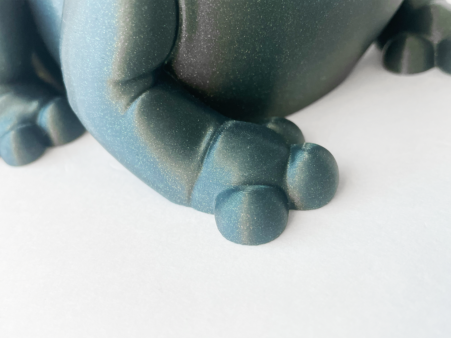 ZOU's BIG Galaxy Frog Fidget Toy - Large High-Quality 3D Printed Articulated Froggy for Indoor & Outdoor & Stress Relief Play